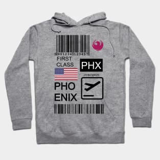 Phoenix United States travel ticket Hoodie